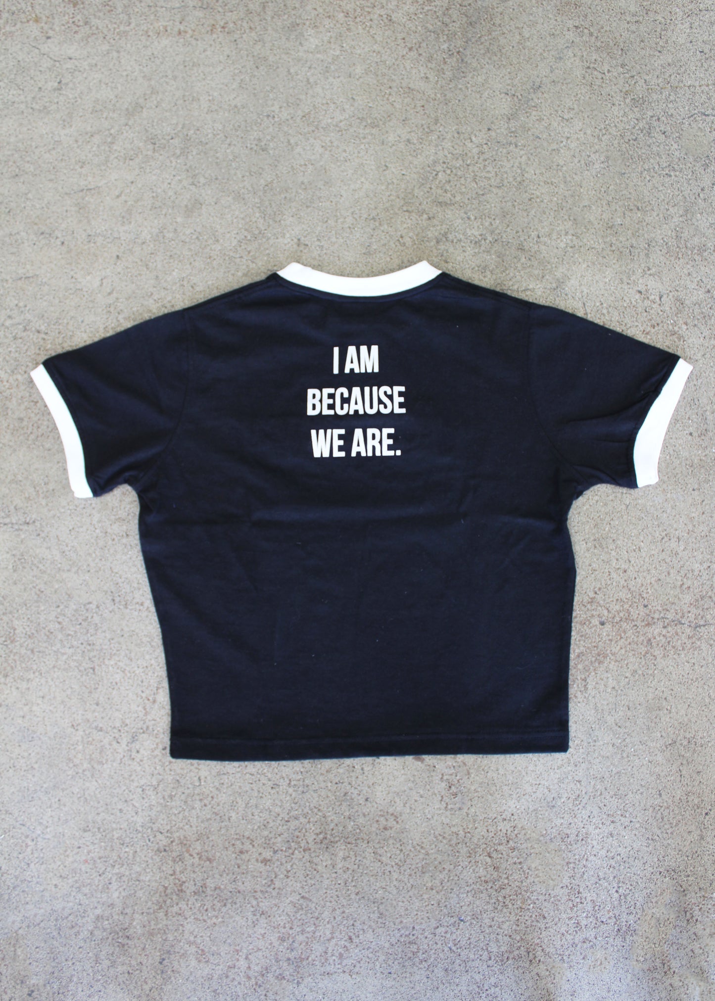 Family Crop Tee - Black
