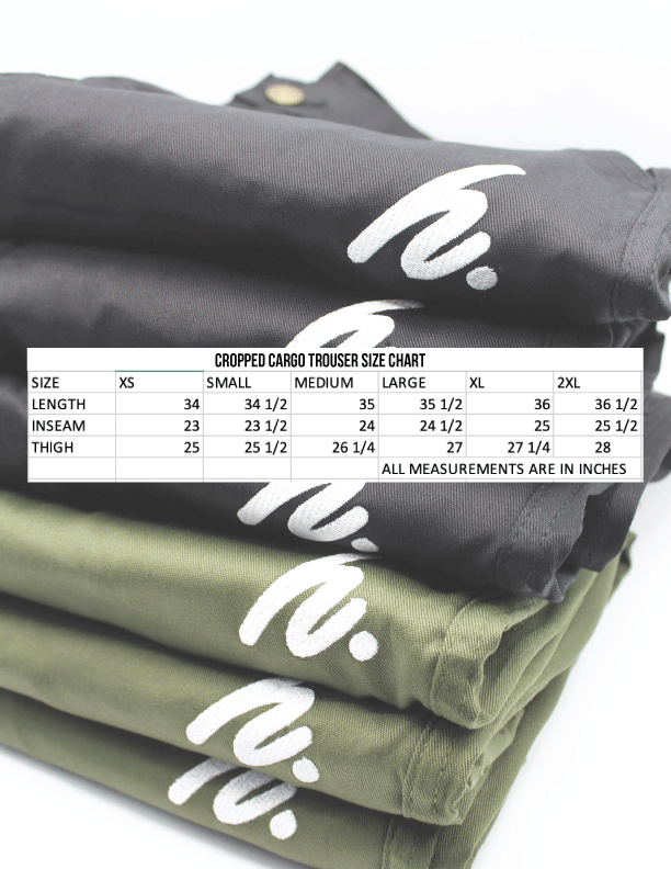 Cargo Cropped Trouser - Green