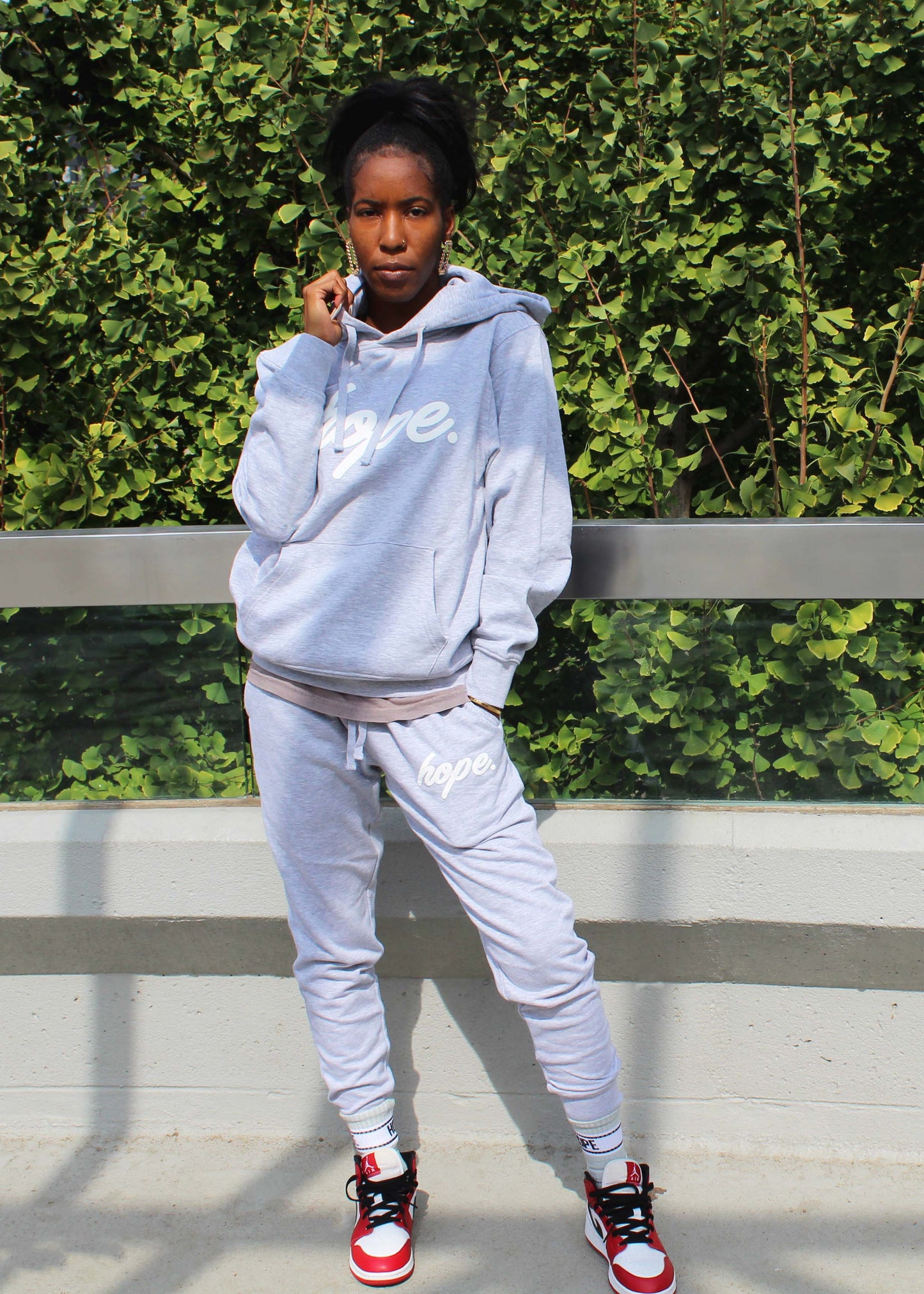 Script Hope Sweatpants - Grey