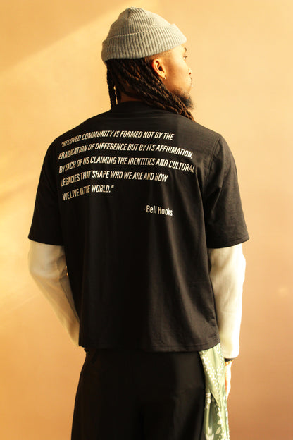 Be The Change Layered Tee - Black