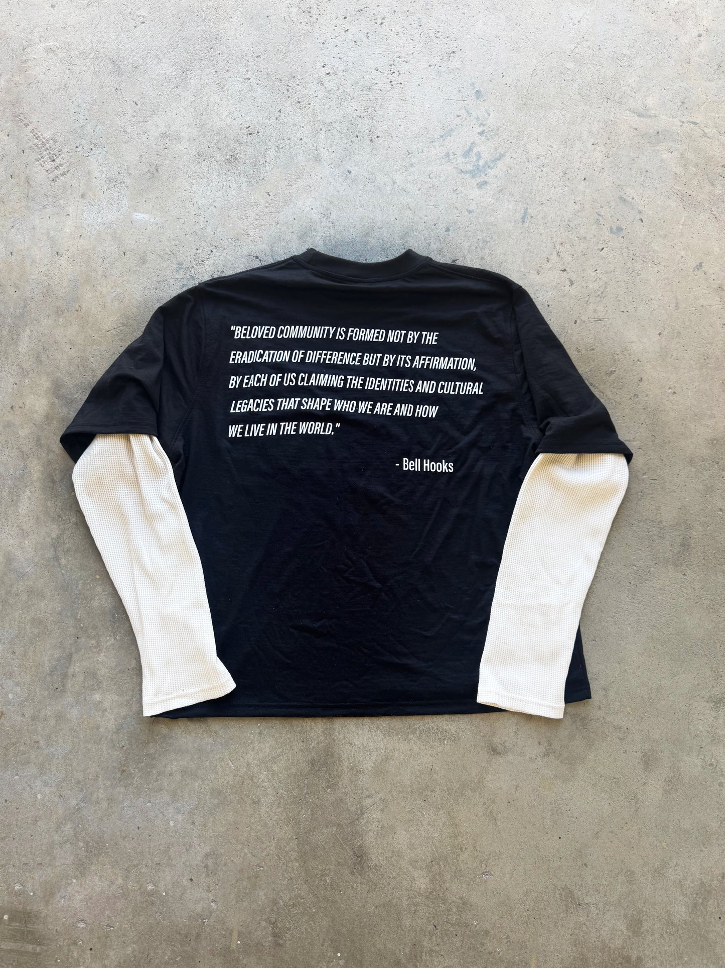 Be The Change Layered Tee - Black