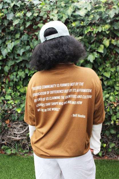 Be The Change Layered Tee - Brown