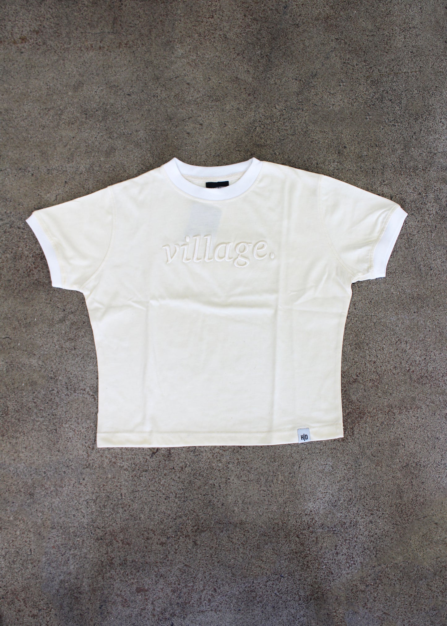 Village Crop Tee - Cream