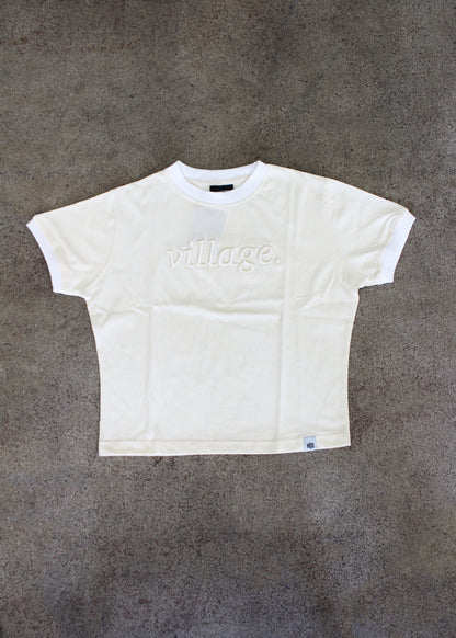 Village Crop Tee - Cream