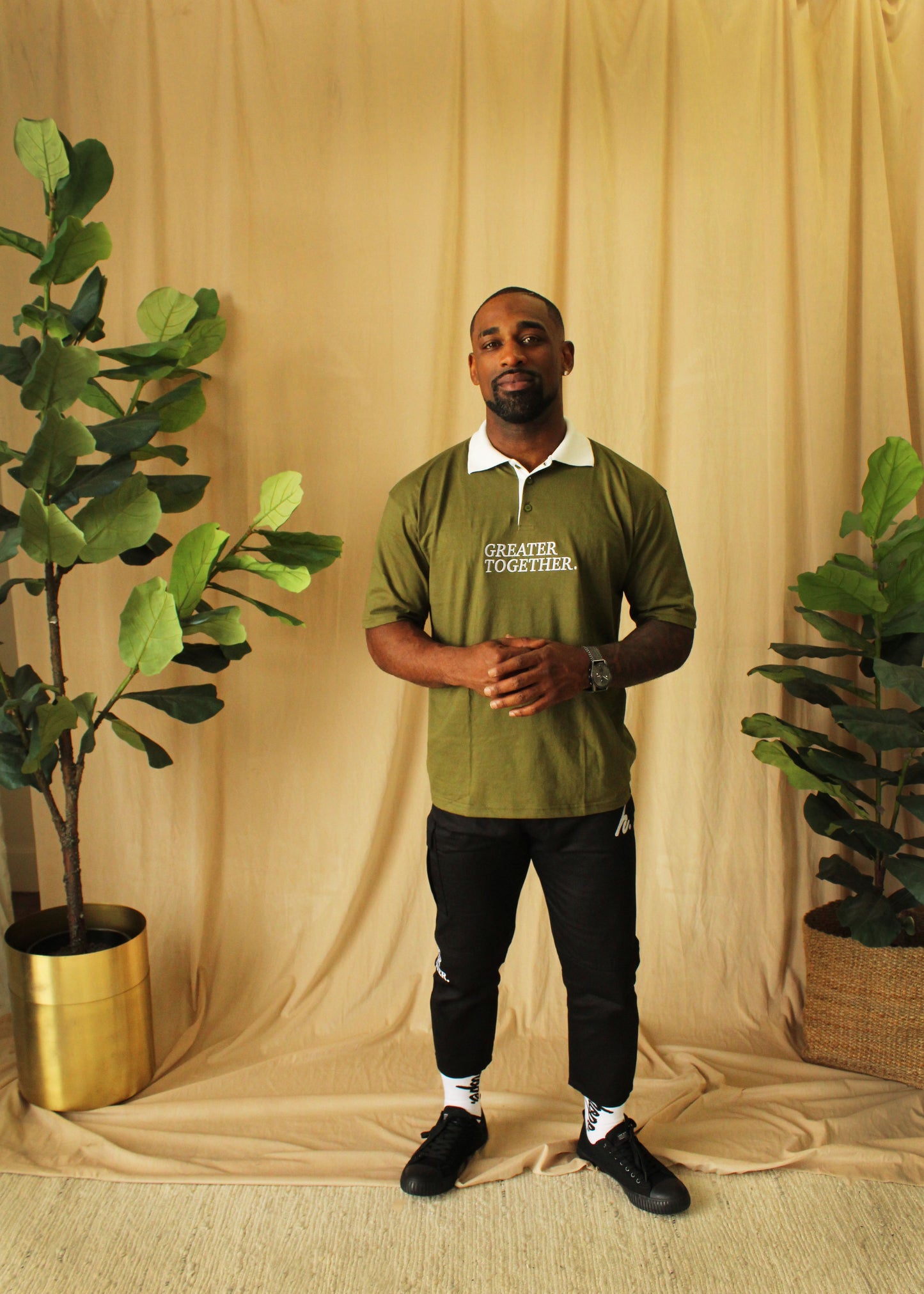 Greater Together Polo - Green