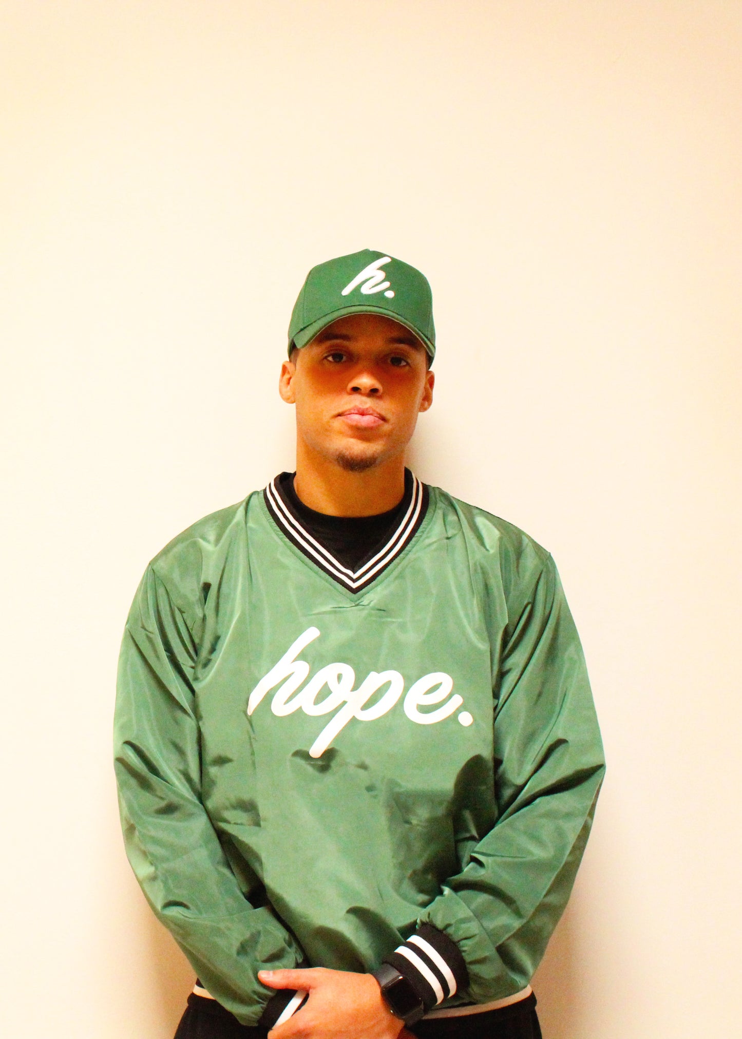 V-Neck Pullover - Green
