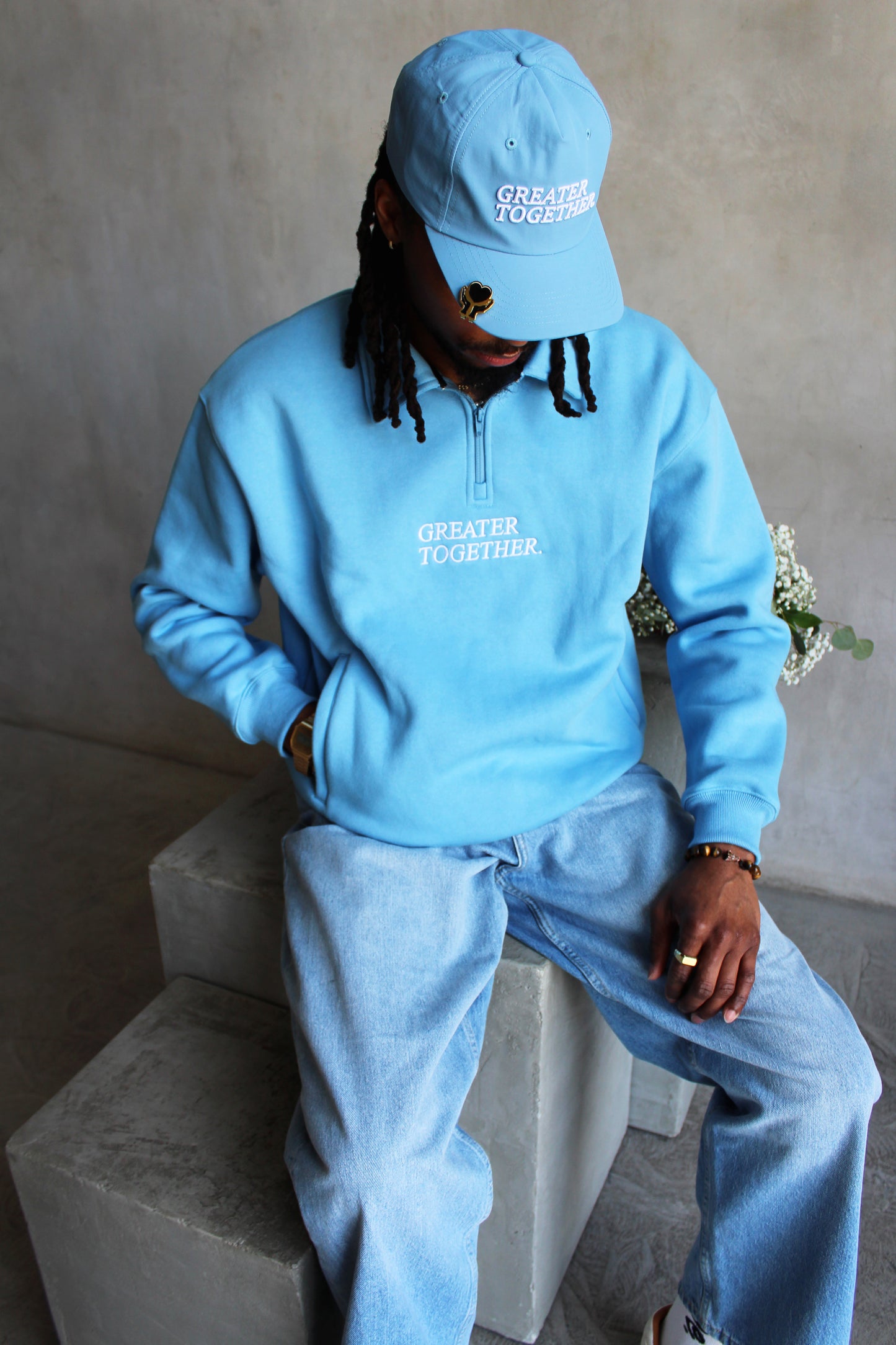 Greater Together Nylon Cap - Blue