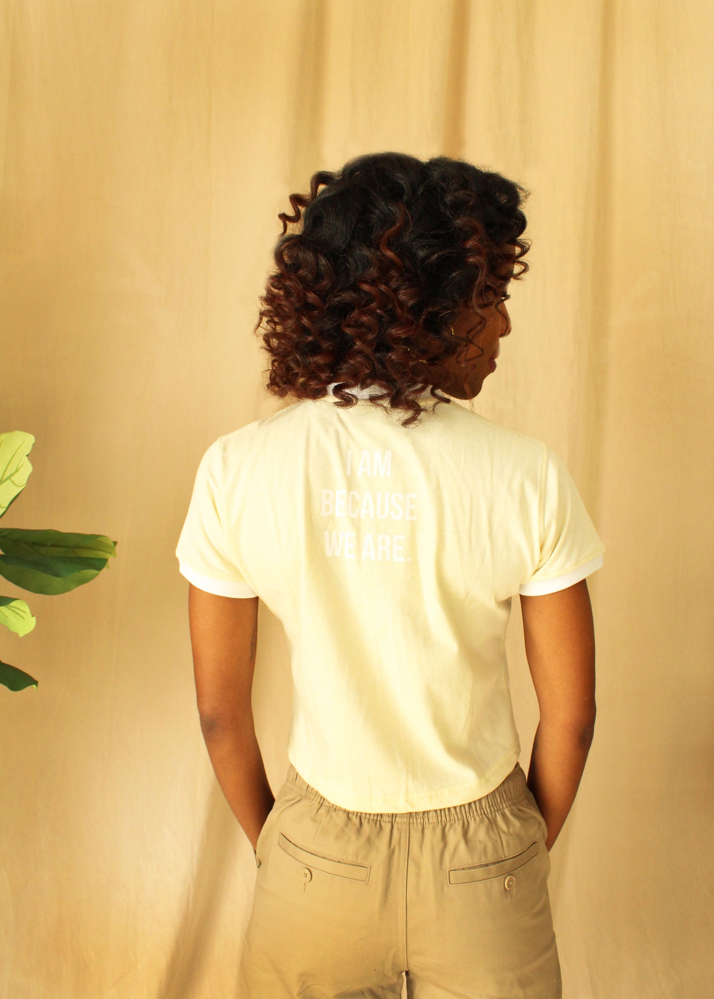 Village Crop Tee - Cream